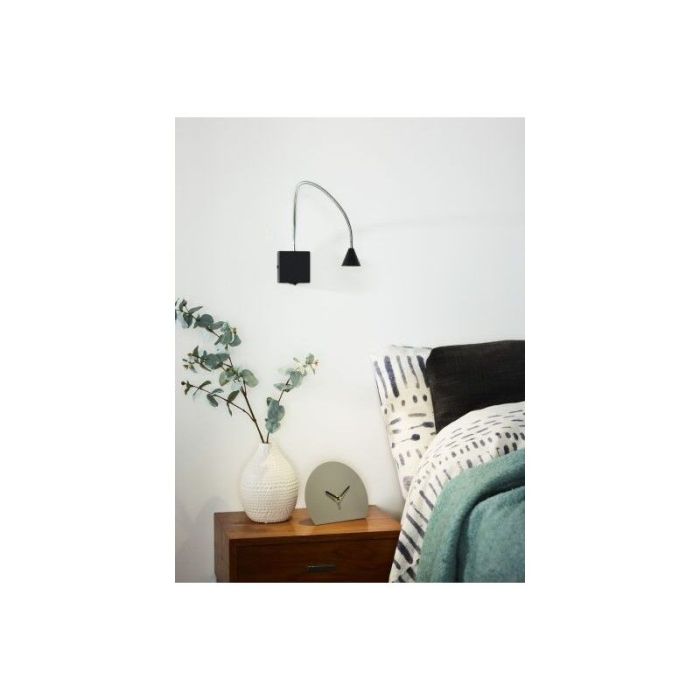 Applique murale moderne noire, Buddy, 3W, 4000K LED, avec interrupteur