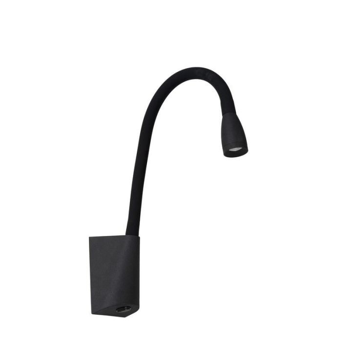 Applique murale moderne noire, Galen, 3W, 3000K LED, avec interrupteur