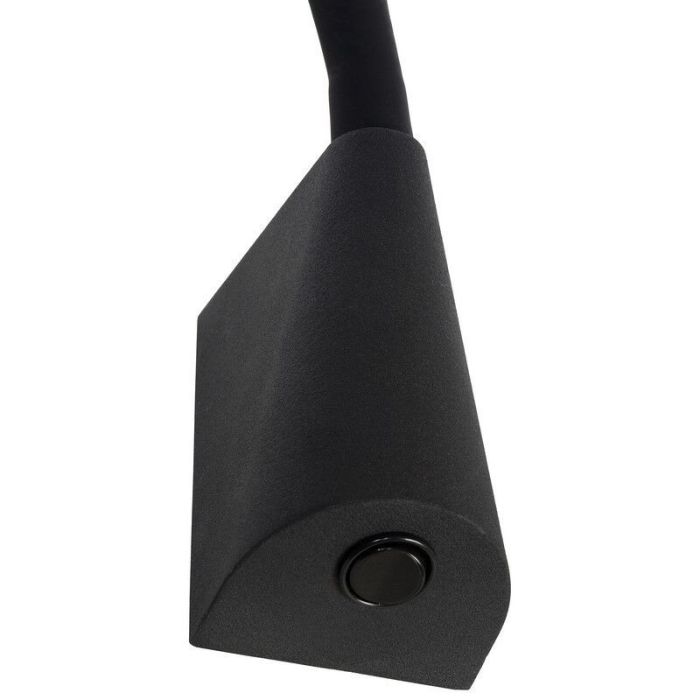 Applique murale moderne noire, Galen, 3W, 3000K LED, avec interrupteur