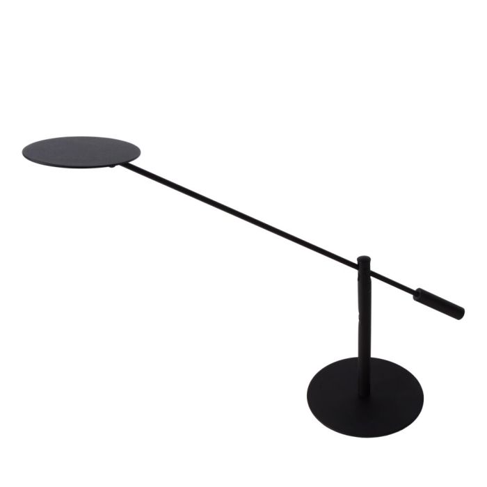 Lampe de bureau moderne noire, Anselmo, 9W, 3000K LED, avec variateur tactile