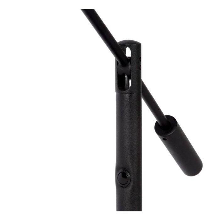 Lampe de bureau moderne noire, Anselmo, 9W, 3000K LED, avec variateur tactile