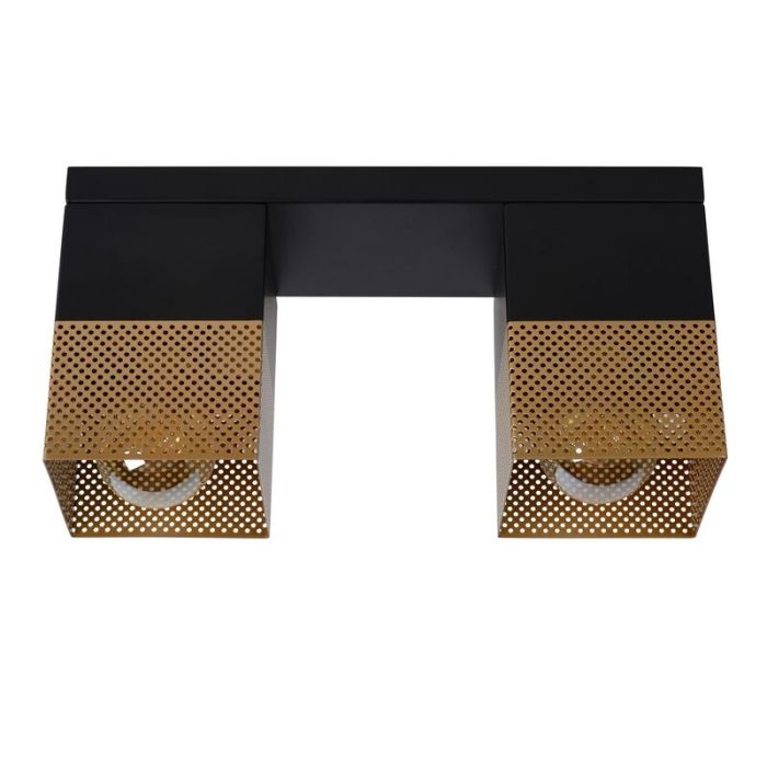 Lampe plafond moderne dorée, Renate