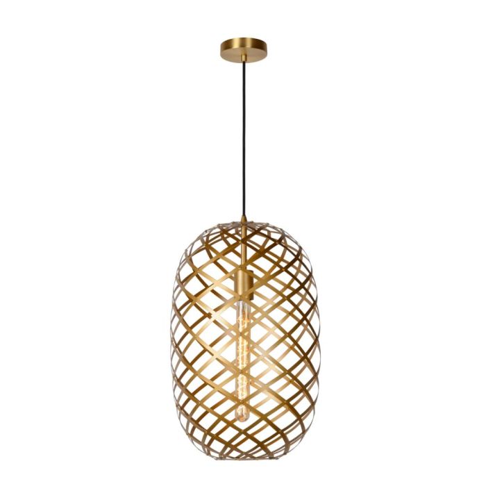 Suspension moderne dorée, Wolfram