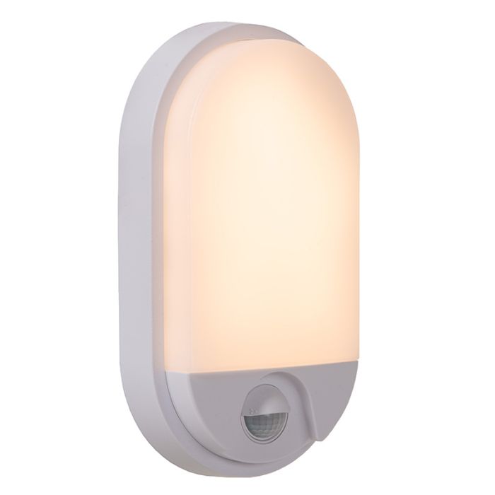 Applique salle de bain moderne blanche, Hups Ir, 10W, 3000K LED, IP54