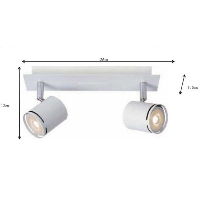 Spot plafond moderne blanc, Rilou