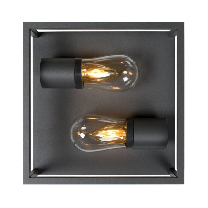 Lampe plafond moderne noire, Carlyn, IP54