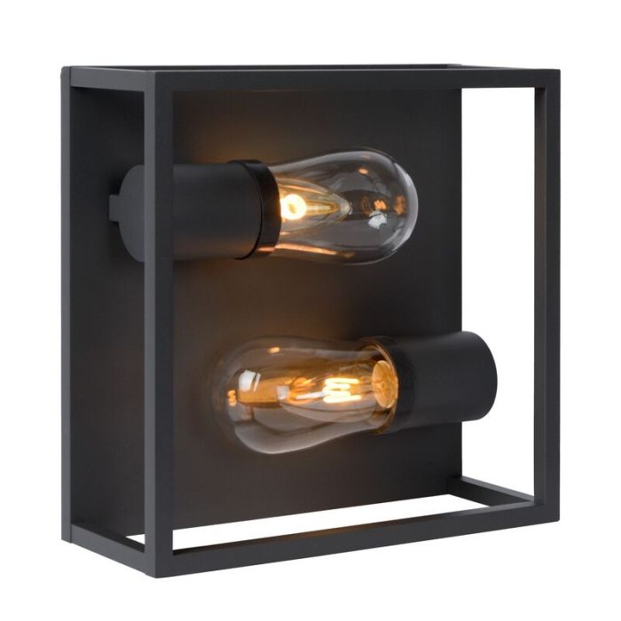 Lampe plafond moderne noire, Carlyn, IP54
