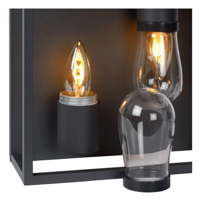 Lampe plafond moderne noire, Carlyn, IP54