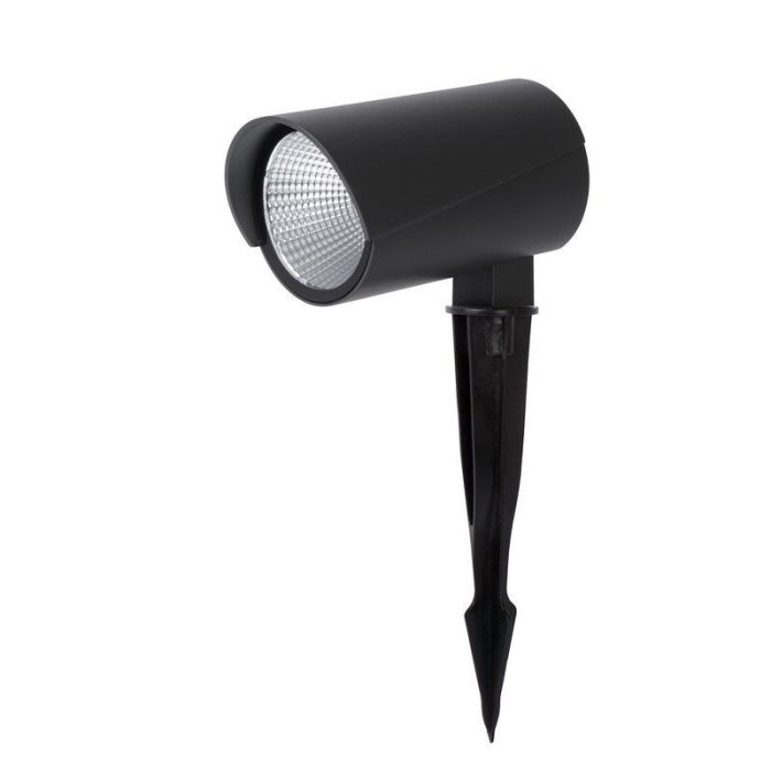 Spot à piquer extérieur moderne anthracite, Manal, 12W, 3000K LED, IP65