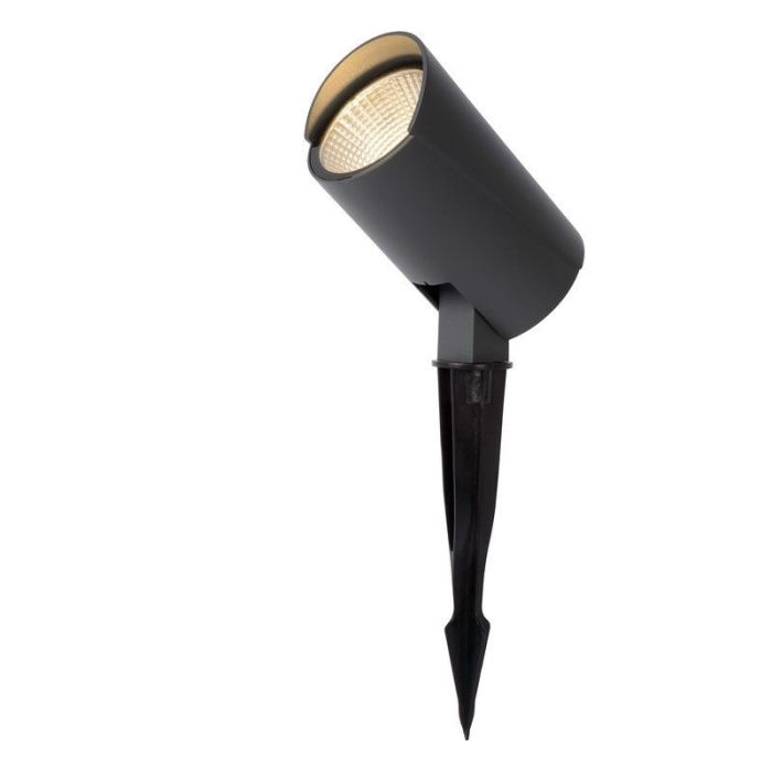 Spot à piquer extérieur moderne anthracite, Manal, 12W, 3000K LED, IP65