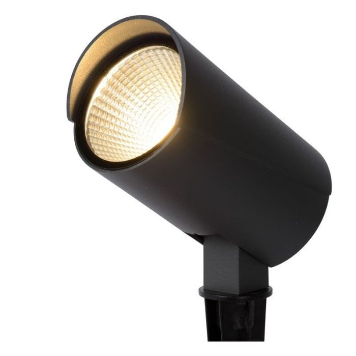 Spot à piquer extérieur moderne anthracite, Manal, 12W, 3000K LED, IP65