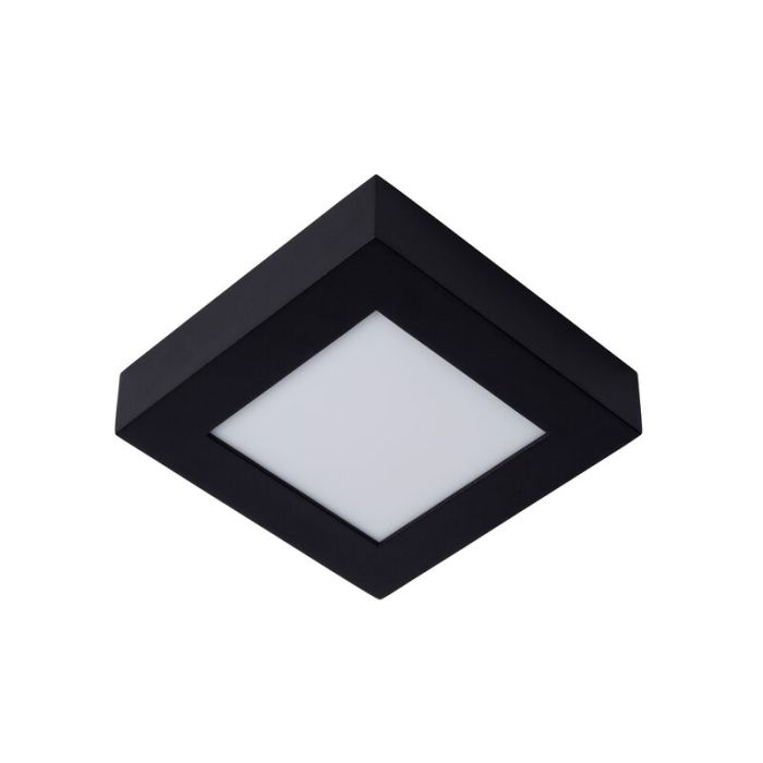 Lampe plafond moderne noire, Brice, 15W, 3000K LED, IP44