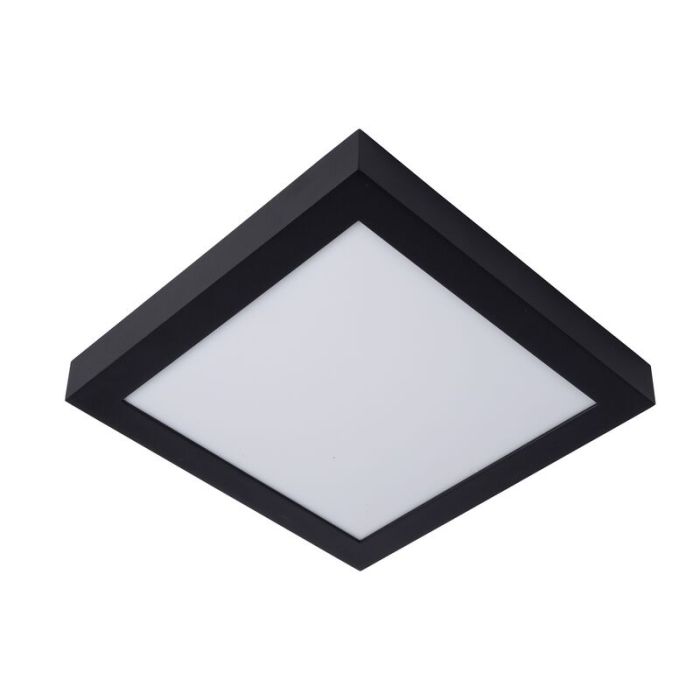 Lampe plafond moderne noire, Brice, 30W, 3000K LED, IP44