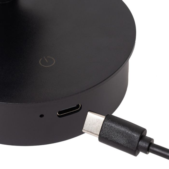 Applique murale rechargeable moderne grise, Toni, 2W, 2700-4000K, avec variateur tactile