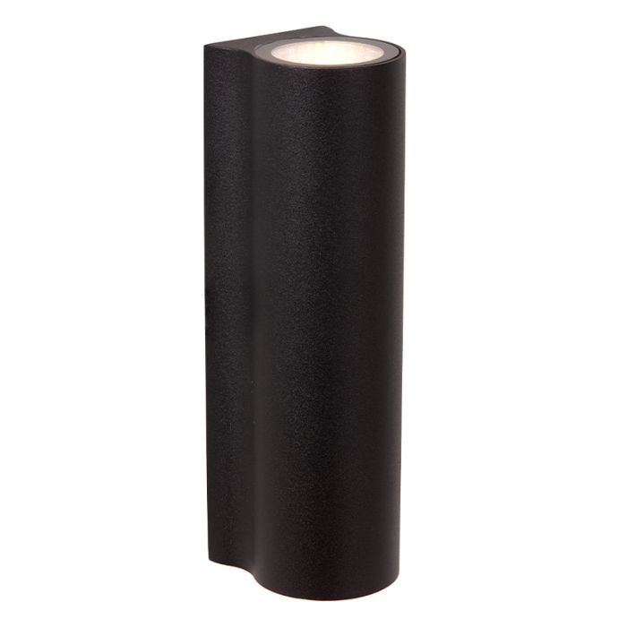 Applique up and down moderne noire, Akra, 6W, 3000K LED, IP54