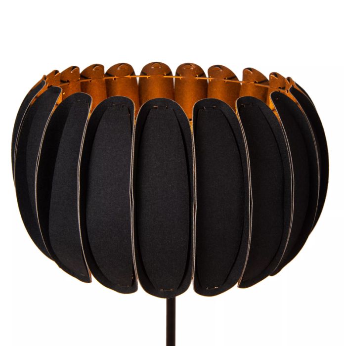 Lampadaire moderne noir, Spencer, avec interrupteur