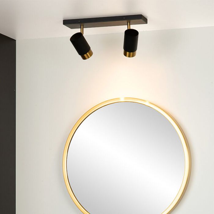 Spot plafond moderne doré, Floris