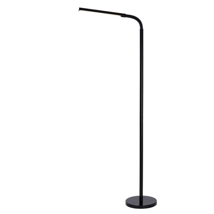 Lampadaire liseuse moderne noir, Gilly, 5W, 2700K LED, avec interrupteur