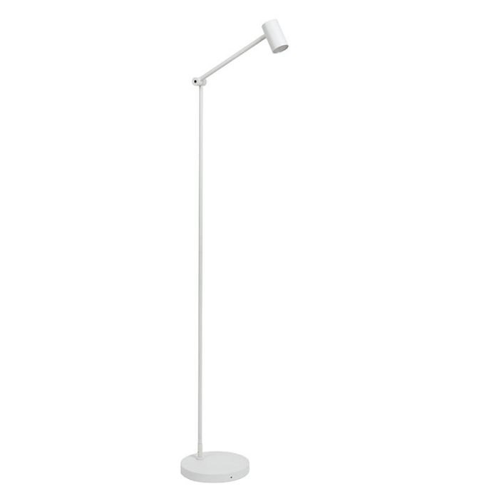 Lampadaire rechargeable moderne blanche, Tipik, 3W, 2700K LED, avec variateur tactile