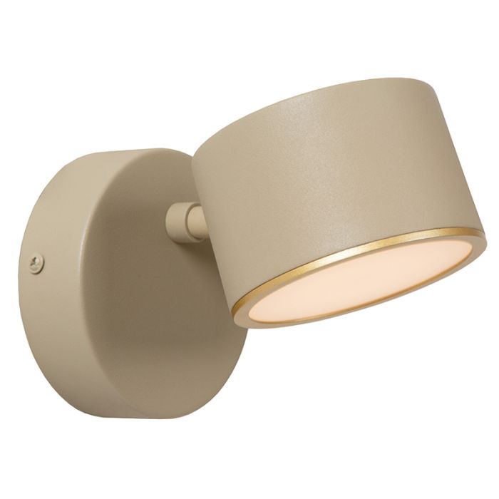 Applique murale moderne taupe, Gian, 9W, 2700K LED