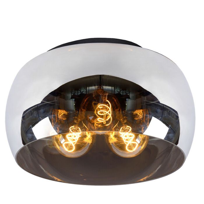 Lampe plafond moderne grise, Olivia