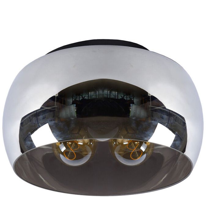 Lampe plafond moderne grise, Olivia