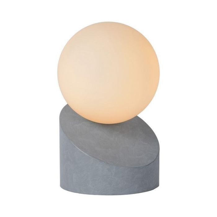 Lampe de table moderne grise, Len, avec interrupteur
