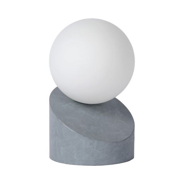 Lampe de table moderne grise, Len, avec interrupteur