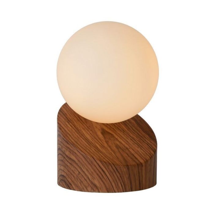 Lampe de table moderne marronne, Len, avec interrupteur