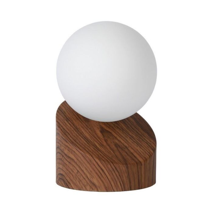 Lampe de table moderne marronne, Len, avec interrupteur