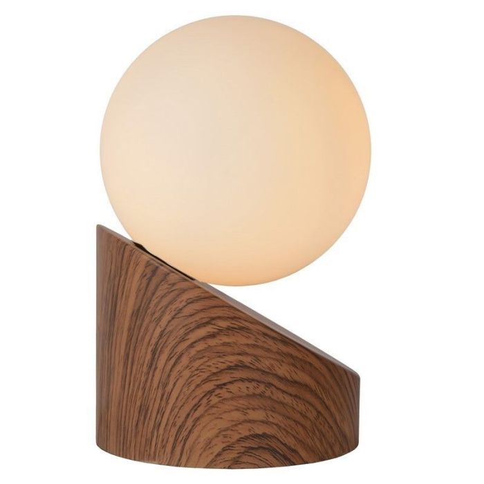 Lampe de table moderne marronne, Len, avec interrupteur