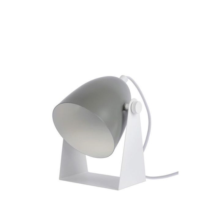 Lampe de table moderne grise, Chago, avec interrupteur