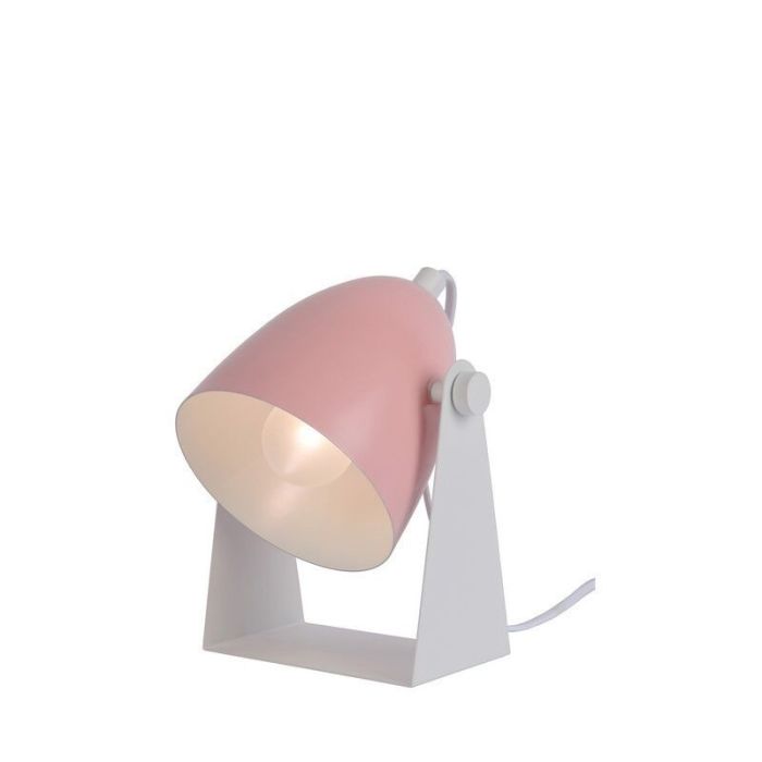 Lampe de table moderne rose, Chago, avec interrupteur