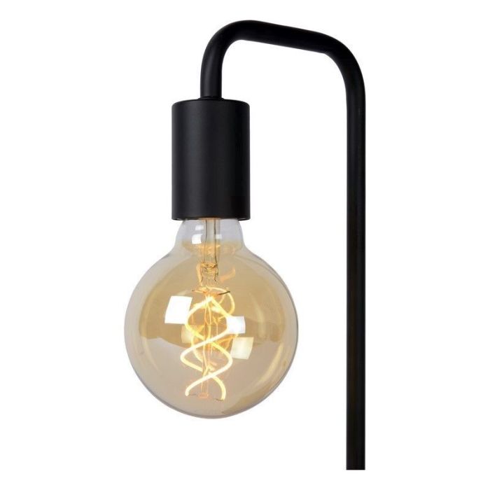 Lampe de table moderne noire, Lorin, avec interrupteur