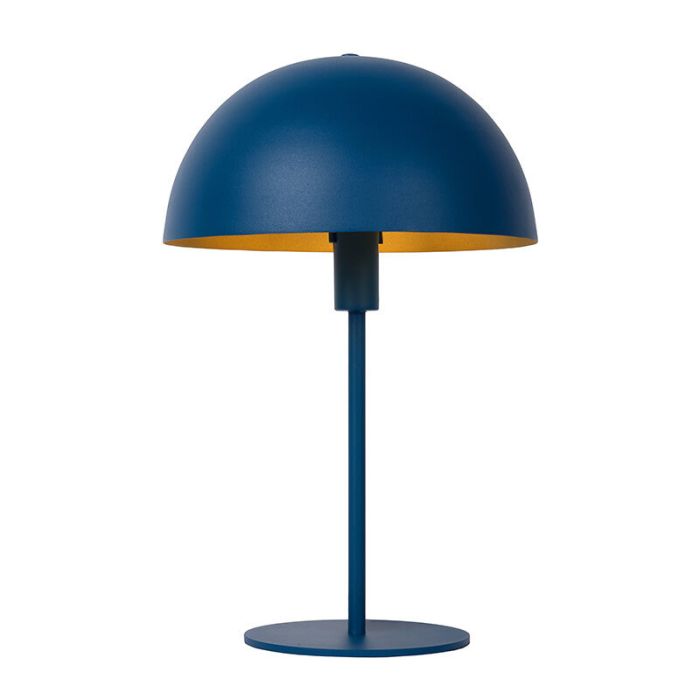 Lampe de table moderne bleue, Siemon, avec interrupteur