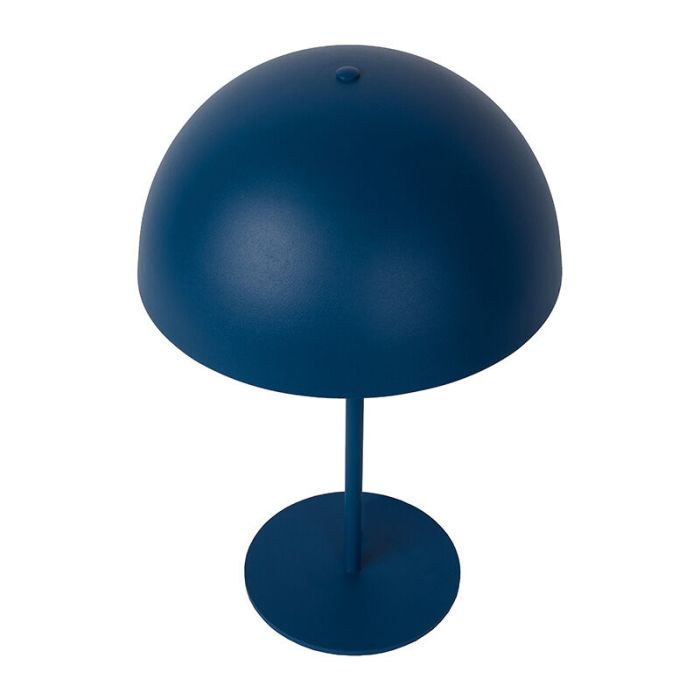 Lampe de table moderne bleue, Siemon, avec interrupteur