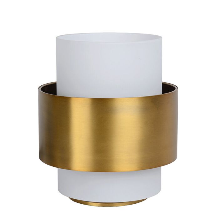Lampe de table classique dorée, Firmin, avec interrupteur