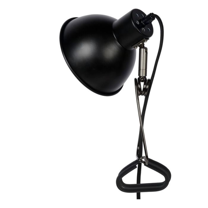 Lampe à pince rétro noire, Moys, avec interrupteur