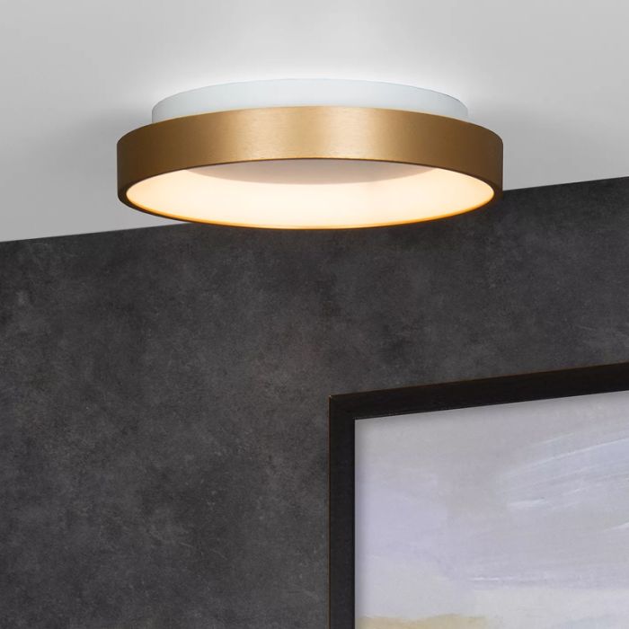 Lampe plafond moderne bleue, Vidal, 20W, 2700K LED