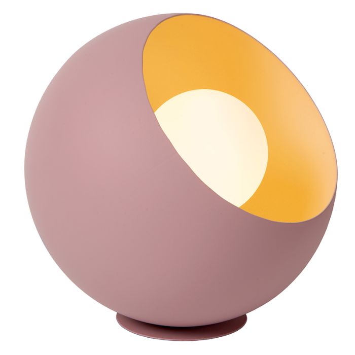 Lampe de table moderne rose, Doredos, avec interrupteur