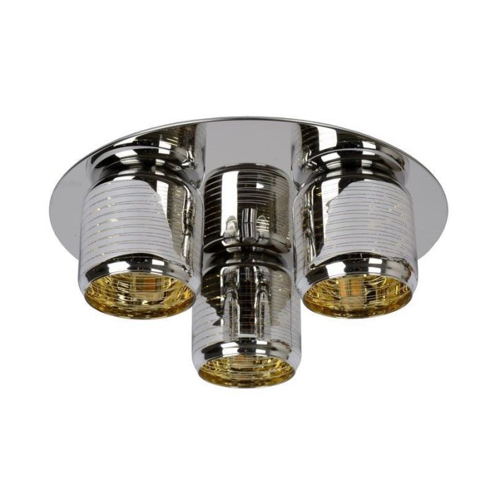 Lampe plafond moderne chromée, Eryn