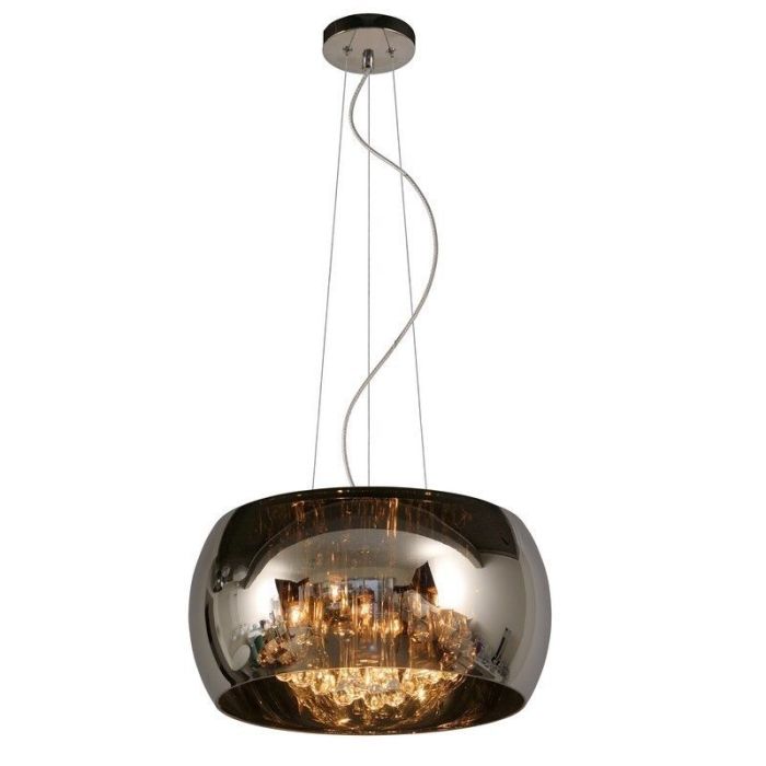 Suspension moderne chromée, Pearl