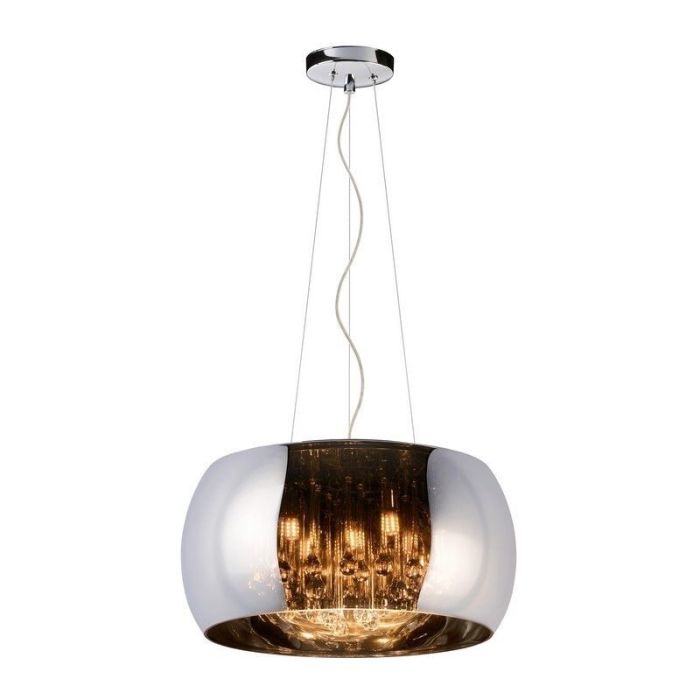 Suspension moderne chromée, Pearl