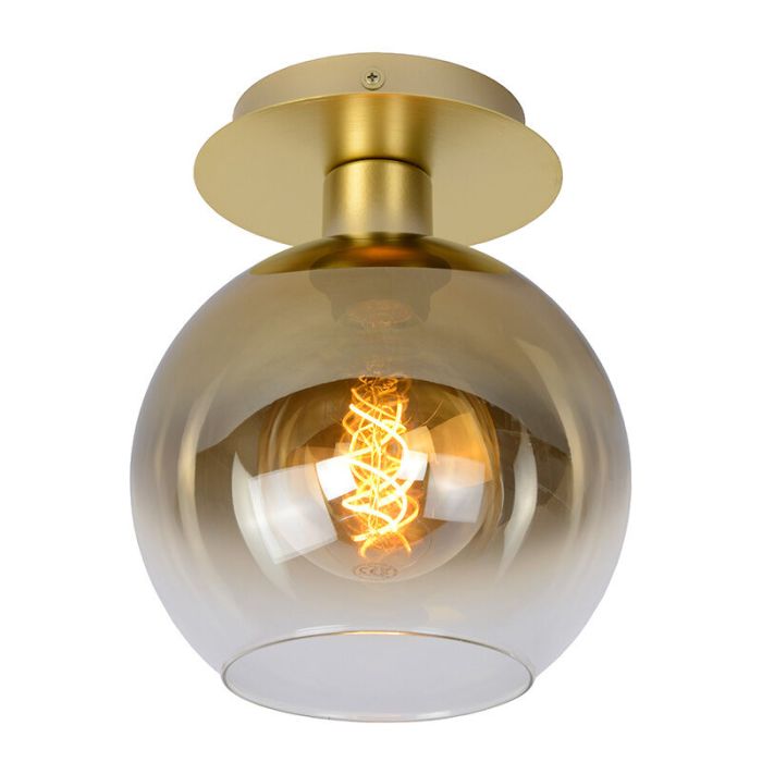Lampe plafond rétro dorée, Marius