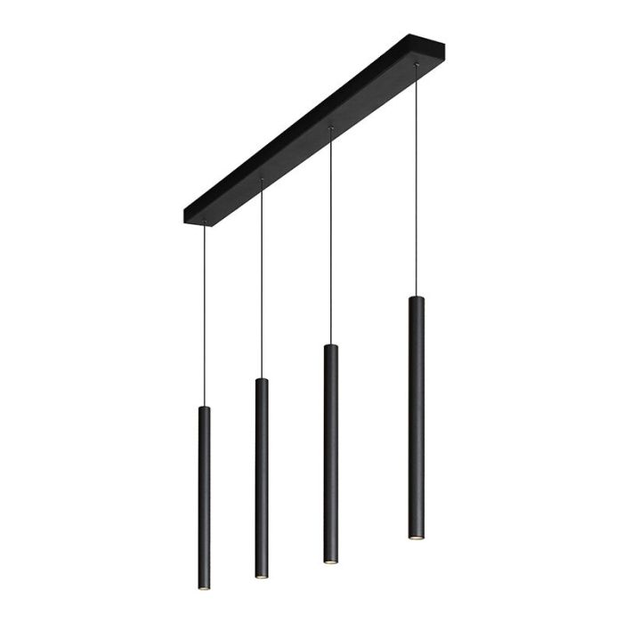 Suspension moderne noire, Lorenz, 4W, 3000K LED