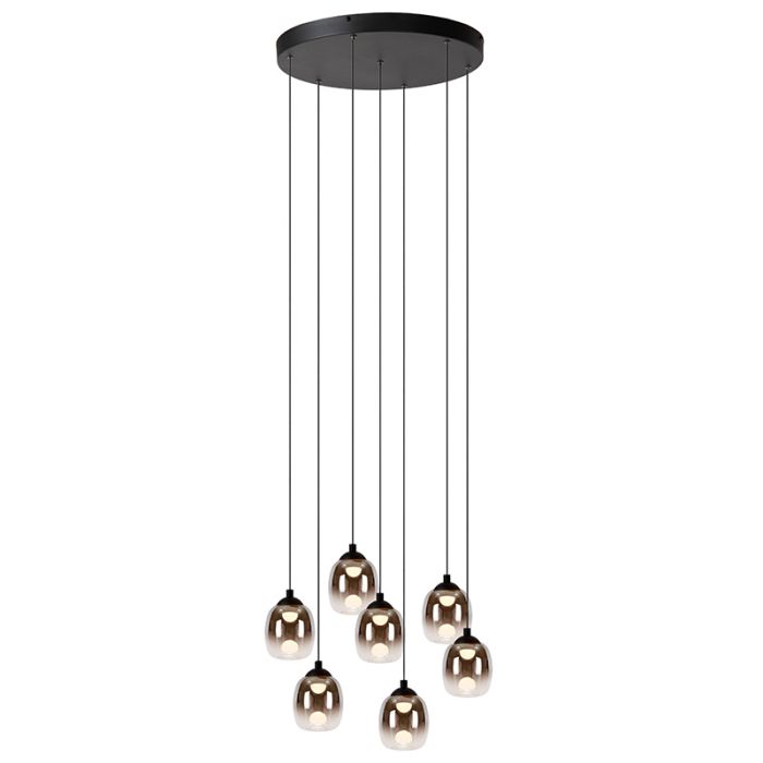 Suspension moderne grise, Tamino, 7W, 3000K LED