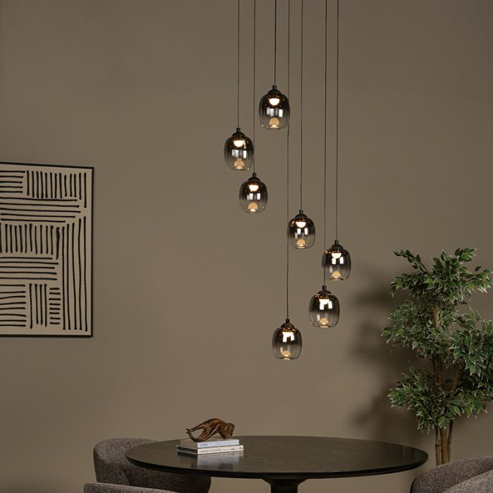 Suspension moderne grise, Tamino, 7W, 3000K LED