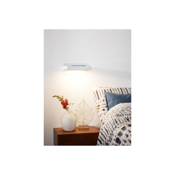 Applique murale moderne blanche, Atkin, 5W, 2700K LED, avec interrupteur