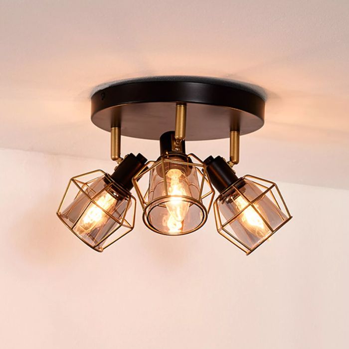 Spot plafond vintage gris, Nila