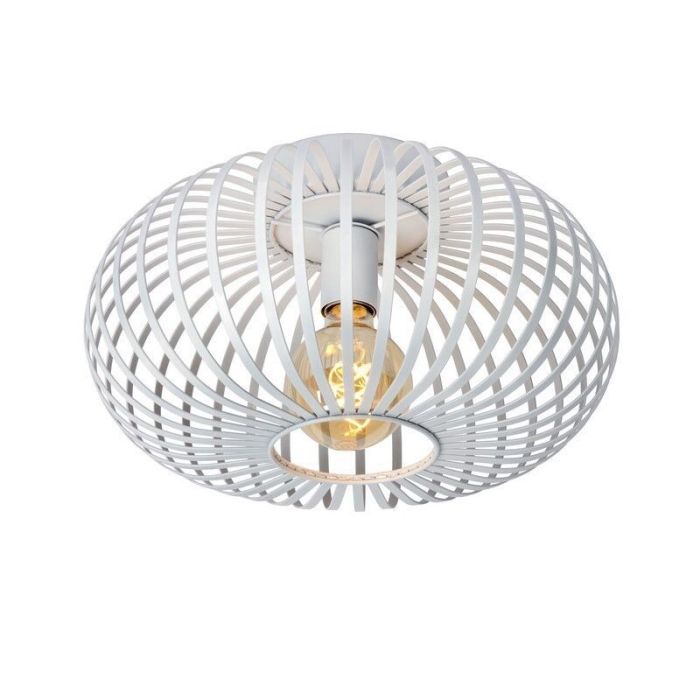 Lampe plafond rétro blanche, Manuela